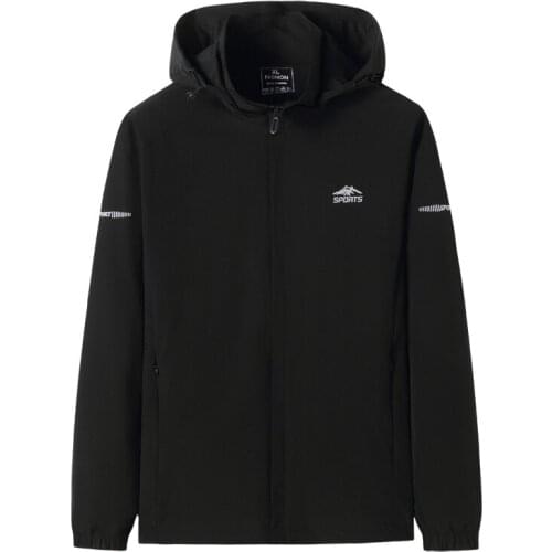 Plus size 8XL 7XL Men windbreaker Casual Spring Autumn Lightweight Jacket 2020 New Arrival Hooded Zipper up Jackets Outwear