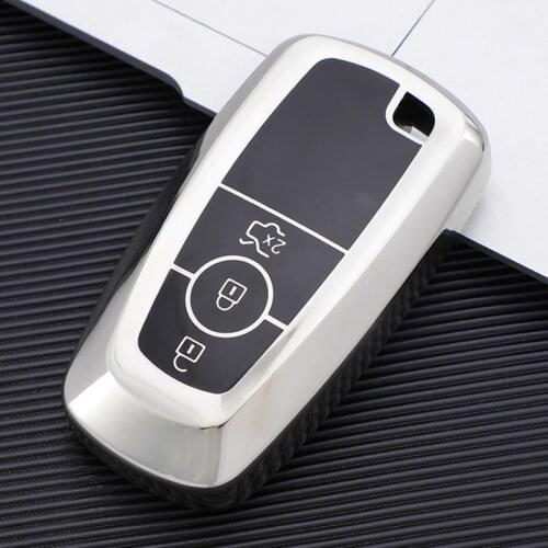 For Ford Fusion Mustang Explorer EcoSport Edge S-MAX Ranger Lincoln Mondeo F150 F250 F350 Soft TPU Car Key Protector Cover Case