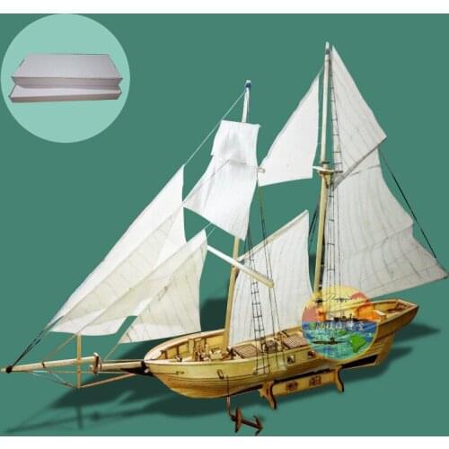 Model kit Wooden Sailboat Ship Model Scale1/130 The HARVEY 1847 Laser-cut