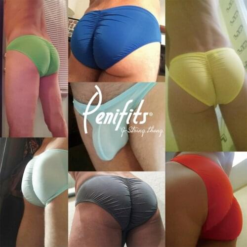 New! Sexy Mens Silky Smooth Nylon Spandex Stretchy Underwear Brief With Big Bulge Cock Pouch Gay Cool Summer