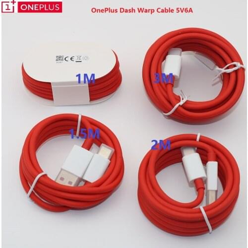 Oneplus 7 pro 7 Original Warp Quick Charger cable 6A Dash Fast USB Type-C data cable for One plus 6T 6 5T 5 Smart phone