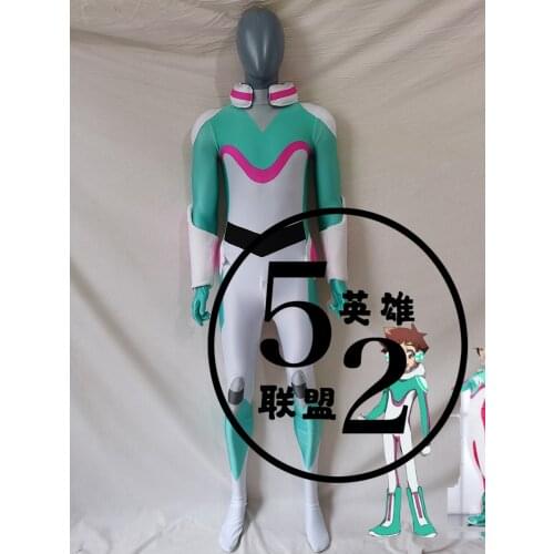 SHINKALION Z Cosplay Costumes Men Zentai Catsuit Halloween Bodysuit Free Shipping