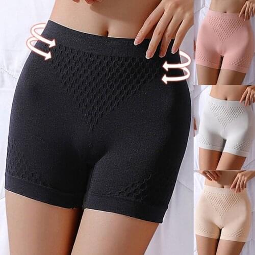 2021 New Women Safety Shorts Slimming Panties High Waist Underwear Cotton Boxer Panties Ladies Pants Underwear Boyshorts Shapers