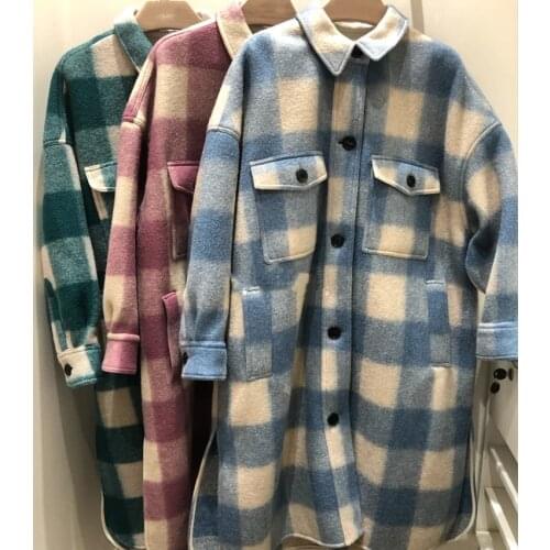 TSDFC Women's Plaid Coats