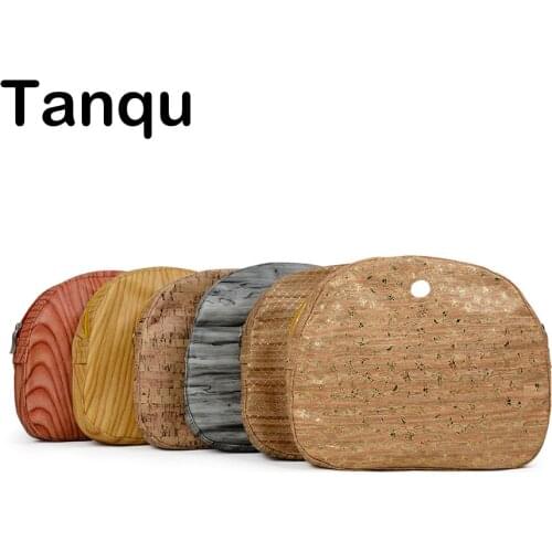 Tanqu Wood Grain Waterproof Pu Leather Inner Pocket Lining for Omoon Light Obag Insert Organizer for O Moon Baby O Bag