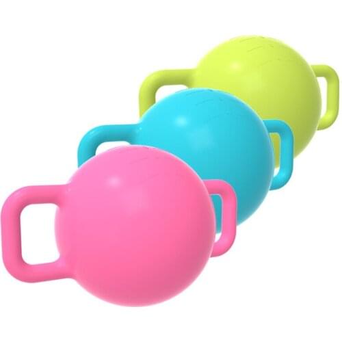 PVC Injection Water Water Kettle Bell Yoga Female Fitness Exercise Injection Water 1.2-6kg With Double Ear Handle