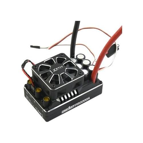 ZTW 1:5 Beast PRO SL 200A 6V/7.4V adjustable 8A BEC Brushless ESC waterproof all aluminium heat sinking for truck and light car