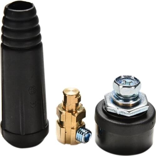 1Set Welding Cable Connector Plug Quick Fitting Male + Female Cable Connector Plug Socket DKJ35-50 10-25 Welding Machine