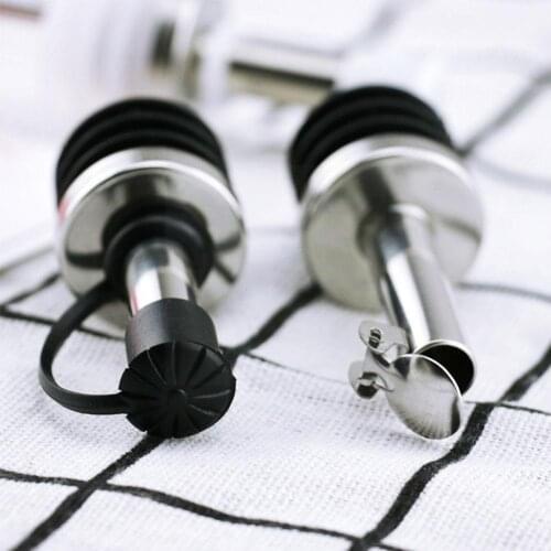 1PCS Multifunction Wine Pourer Steel Wine Stopper Olive Kitchen Gifts Dispenser Mouth With Pourer Tools Bottle Stopper F8H0