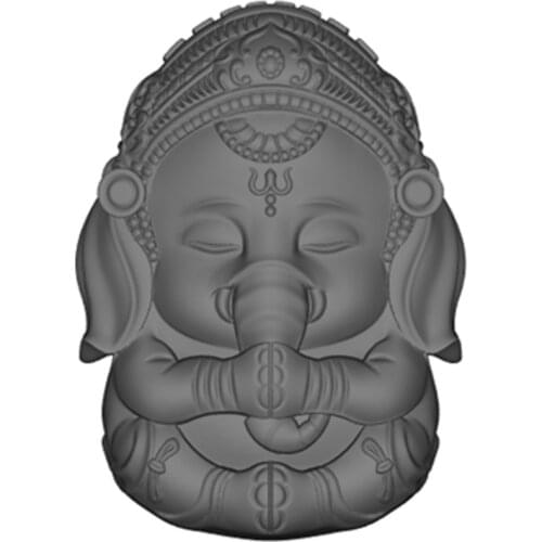 3D Ganesh Soap Candle Mold Ganesha Silicone Mould for Candle Decorating Resin Epoxy Crafts Gyspum Statue Molds