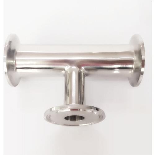 51mm Pipe OD x 19/25/32/38mm x 2" x 1.5" Tri Clamp Reducer Tee 3 Way SUS 304 Stainless Sanitary Fitting Homebrew Beer Wine