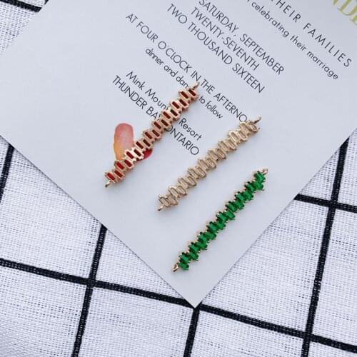 DIY accessories wholesale ins color mixed drill fashion temperament color shining earrings headdress necklace pendant