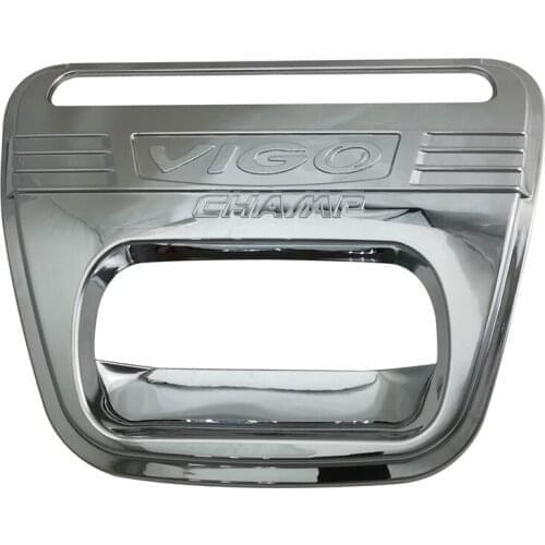 Car ABS Chrome Design Tail Gate Trim Rear Handle Insert for Toyota Hilux Vigo 2008-2014