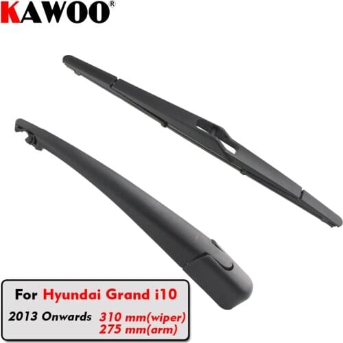 KAWOO Car Rear Wiper Blades Back Window Wipers Arm For Hyundai Grand i10 Hatchback (2013 Onwards) 310mm Auto Windscreen Blade