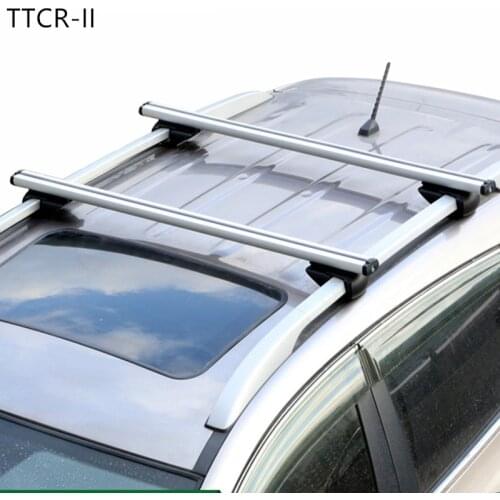 1 Set 2 Piece Vehicle CAR Roof Rack Luggage Rack Rail Truck Aluminum Alloy Locking Bicycle Frame Frame Box Super Aluminum Truck