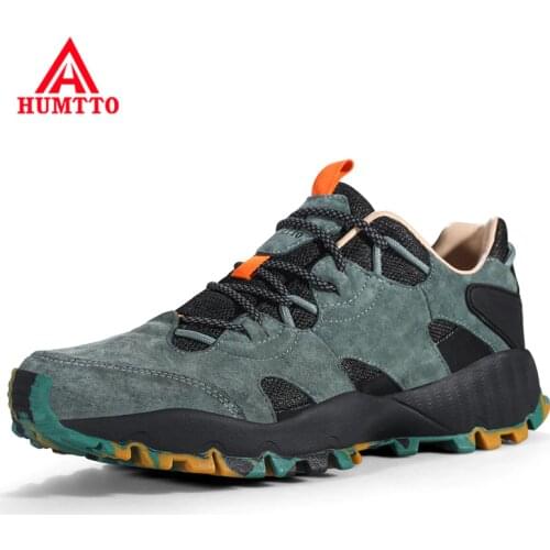 HUMTTO Outdoor Men Women Hiking Shoes Profession Sport Climbing Genuine Leather Athletic Shoes Trekking Tourism Sneakers Mens