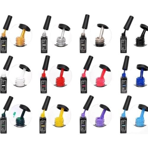 15ml/Bottle Nail Art Gel Spider Line Polish UV Painting Gel Fluorescence Soak off Paint Drawing Stretch Drawing Gel