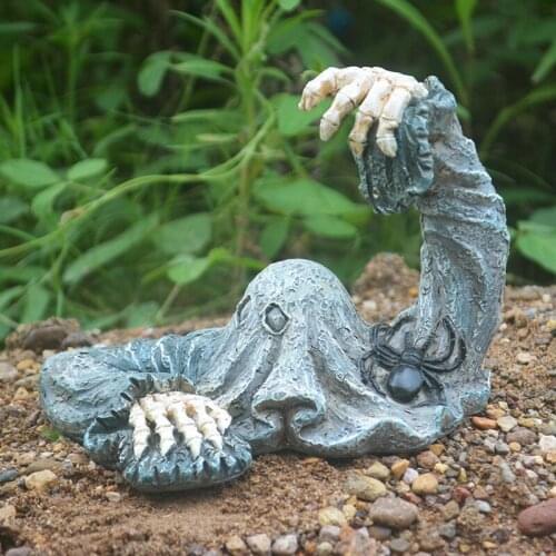 Creative Grim Reaper Statue Abstract Resin Handicraft Ornament for Home Courtyard Garden Decoration E7