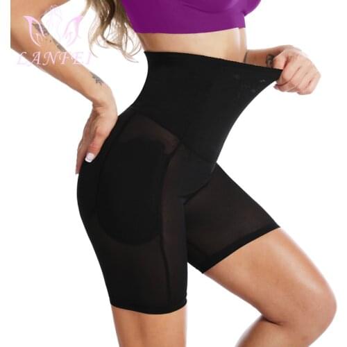 LANFEI Hip Pads Butt Lifter Panties Womens Hight Waist Fake Ass Buttocks Elastic Side Sponge Pad Body Shaper Slim Thigh Trimmer