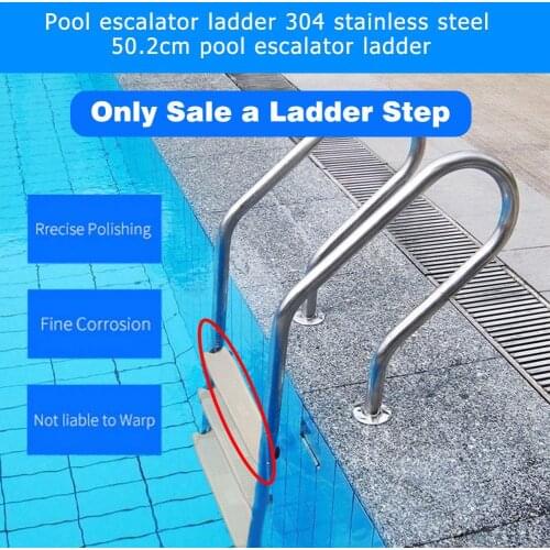 Swimming Pool Ladder Pedal Replacement Anti-Slip Ladder Steps Pool Ladder Rungs Replacement Ladder Steps With 2 Screws