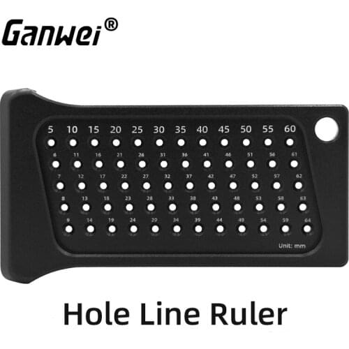 Ganwei Hole Line Ruler Multifunction Ruler Marking Gauge Woodworking Tools