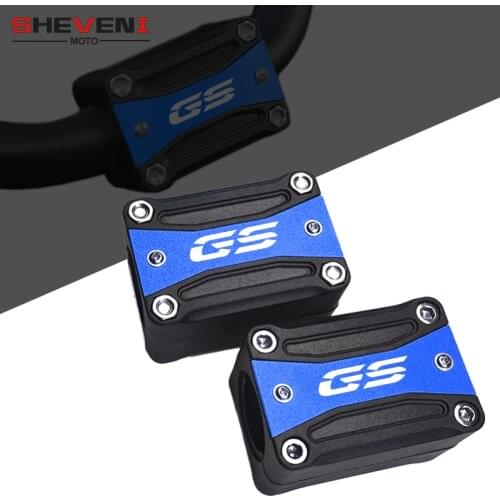 LOGO GS For BMW R1200GS R1250GS F700GS F800GS F850GS Motorcycle Engine Guard Bumper Protection Decorative Block Crash Bar Decor