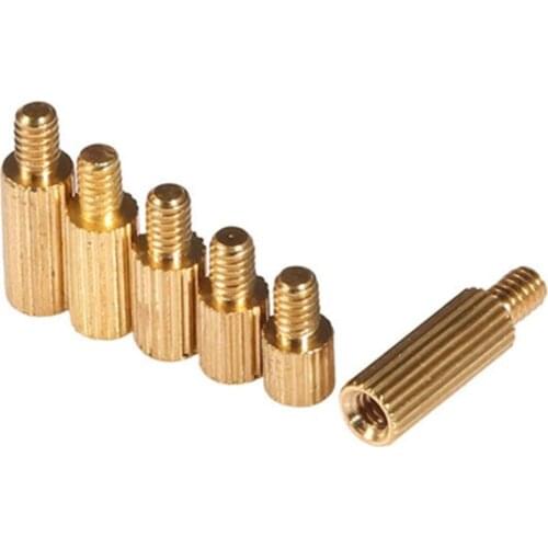 M2 Round Single Head Copper Column Security Monitoring Brass Knurled Columns Camera Isolation Screws Bolt Screw Truss PCB Spacer