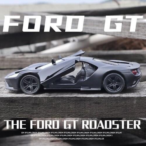 1:36 FORD GT Sports Car Alloy Car Model Diecast & Toy Vehicle Metal Simulation Car Model Pull Back Collection Childrens Toy Gift