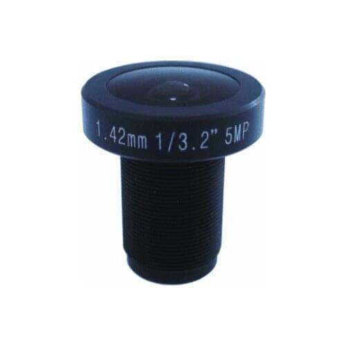 SL-RY142F25IR HD fisheyes 1.42mm 185 degree wide angle lens M12*0.5 Mount,F2.5,1/3.2" 5.0mp security CCTV camera lens