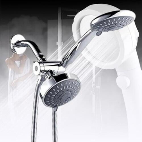 Concealed Bracket Arm Tee Shunt With Socket Top Double Spray Shower Set Manual High Pressure Tool-free Connection