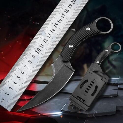 Tactical Outdoor Camping Survival Rescue Karambit CS GO Fixed Knife Utility Cutter Hunting Pocket Knives Portable Fighting Tools