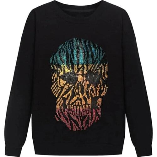 Hoodie Mens Hoody Oversized Ladies Pullover Thicken Winter Hot Rhinestone Heavy Craft Casual Long Sleeve 5XL