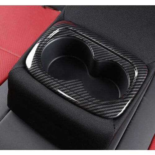 For Honda Civic 2016 2017 2018 2019 sedan 10th Interior Mouldings Rear Seat armrest water cup Holder Panel Trim cover styling