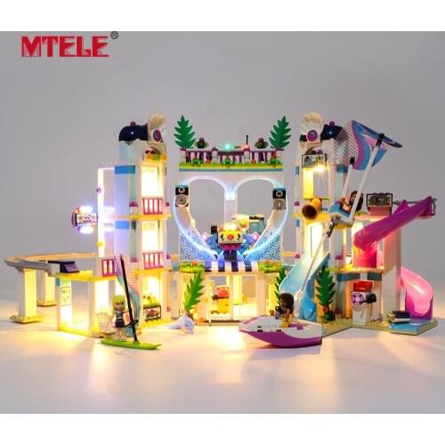 MTELE Brand LED Light Up Kit For 41347 Friends Series Heartlake City Resort Compatile With 01068/37086/11035