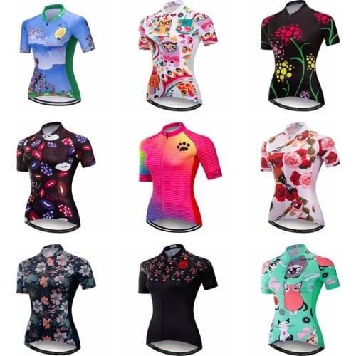 Weimostar Cycling Jersey Women 2021 Team Sport Bicycle Wear Summer MTB Road Bike Jersey Breathable Cycling Shirt Ropa Ciclismo
