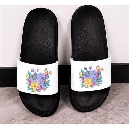 Travel sleeping elephant Women Slippers Summer Sandals cute Flip Flops Beach Slippers indoor Bathroom Ladies Casual Shoes