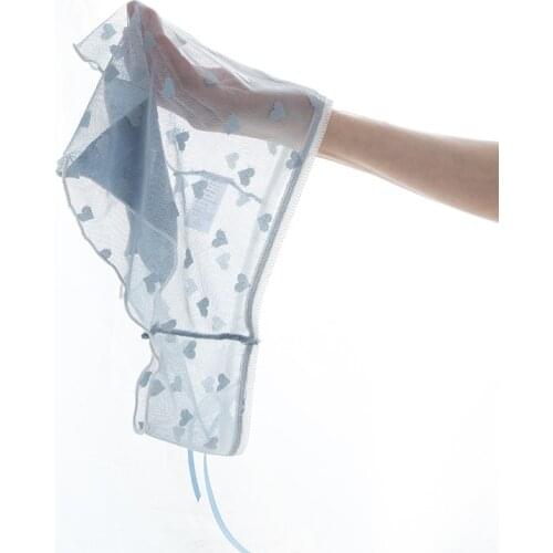 Women Panties Lace Perspective Sexy Girls Underpants Cute Heart Jacquard Bow Thin Briefs Breathable Mid-Rise Pants