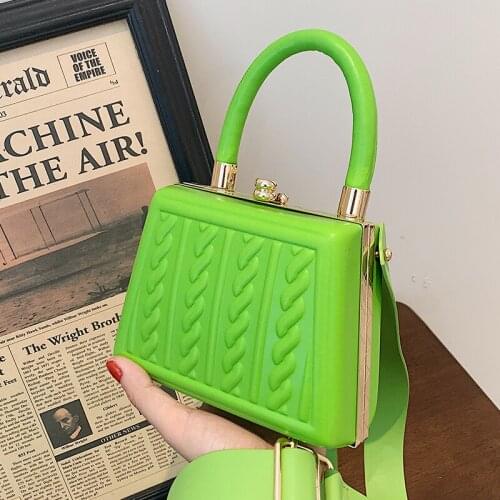 Hard Box Small Tote bag 2021 Fashion New High-quality PU Leather Womens Designer Handbag Luxury brand Shoulder Messenger Bags