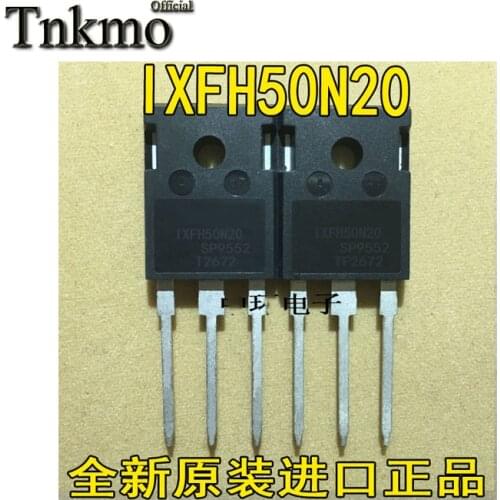 10PCS IXFH50N20 or IXTH50N20 50N20 TO-247 TO247 50A 200V N-CHANNEL SI POWER MOSFET TRANSISTOR MOS FET TUBE free delivery