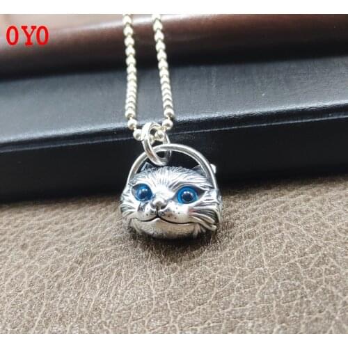 2021 new s925 sterling silver cat necklace pendant original design