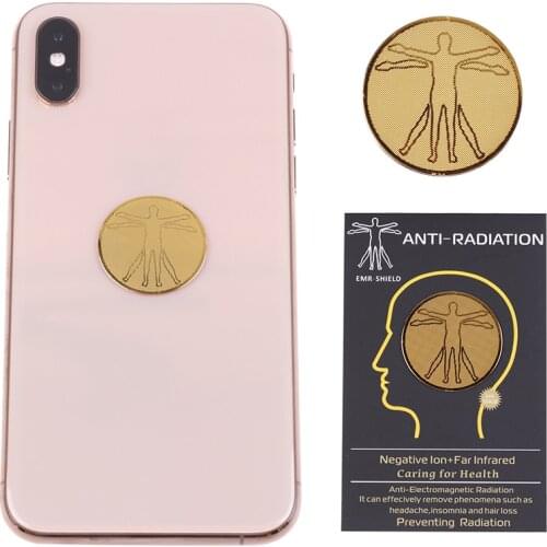 6Pcs Anti Radiation Protector Shield EMF Protection Cell Phone Sticker Blocker For Electronic Devices