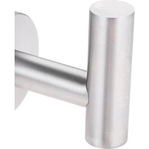 1/2 Pcs Black Robe Hook Wall Hook Towel Hook for Bathroom Stainless Steel Coat Hooks Rustproof Hook Hanger for Kitchen Hardware