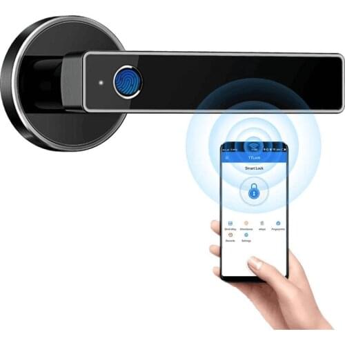 Tiffane Fingerprint door lock Safety Zinc Alloy Smart Biometric Fingerprint Handle Door Lock for Home