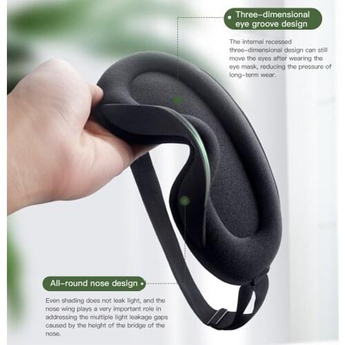 Breathable 3D Memory Foam Sleep Mask Soft Women Sleeping Mask Men Eye Patche Comfort Three Dimensional Design Face Mask Eyeshade