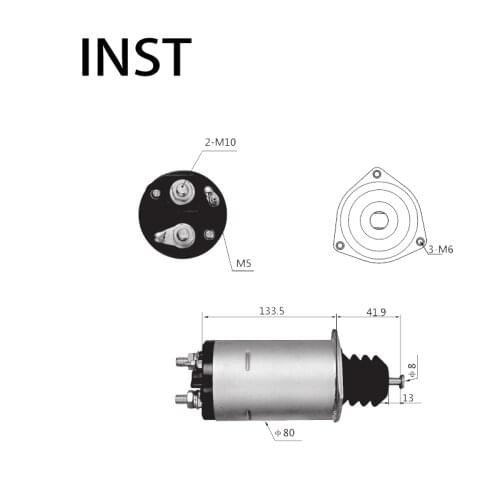 ELECTROMAGNETIC SWTICH SOLENOID FOR 24V 7.4KW 1811510900 0471004141 172 0230007731 0230007860 0230007870 0230008111