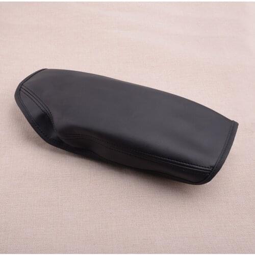 CITALL Leather Car Center Console Armrest Lid Cover Trim Mat Fit for BMW F30 2014 2015 2016 2017 2018 Car Decoration Black