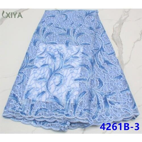 Sequin Lace Fabric Top Selling African French Tulle Laces Fabrics with Sequins Embroidery Nigerian Mesh Net Lace Fabric APW4261B