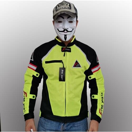 Summer thin motorcycle riding suits mens racing suits motorcycle anti-fall jacket mesh breathable jacket
