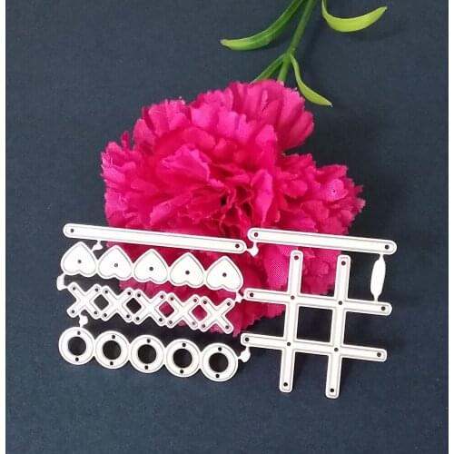 Metal Cutting Dies Cut Dies Love Heart Cross Stencils For DIY Scrapbooking Photo Album Embossing Decorative Craft