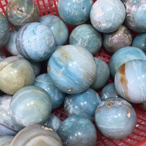 Natural stones caribbean calcite crystal ball quartz minerales healing reiki gemstones sphere feng shui decoration